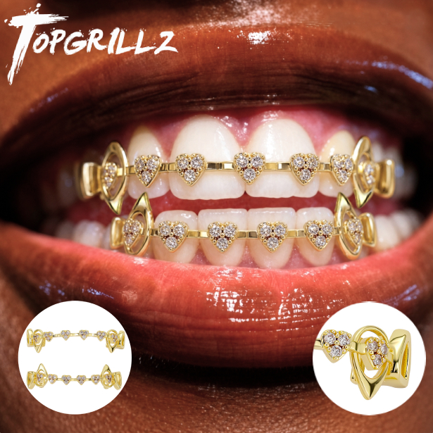 Body Jewelry Lot - Набор гриллзов TOPGRILLZ «Полое сердце» с