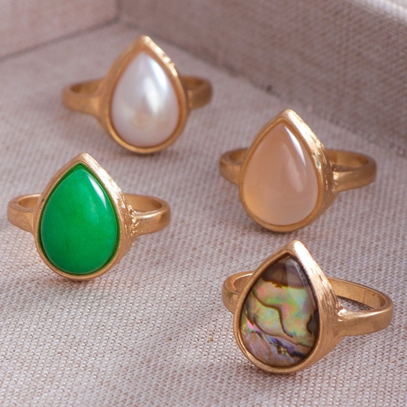 Body Jewelry Brands - Трендовый дизайн, уникальное винтажное кольцо-капля, морское