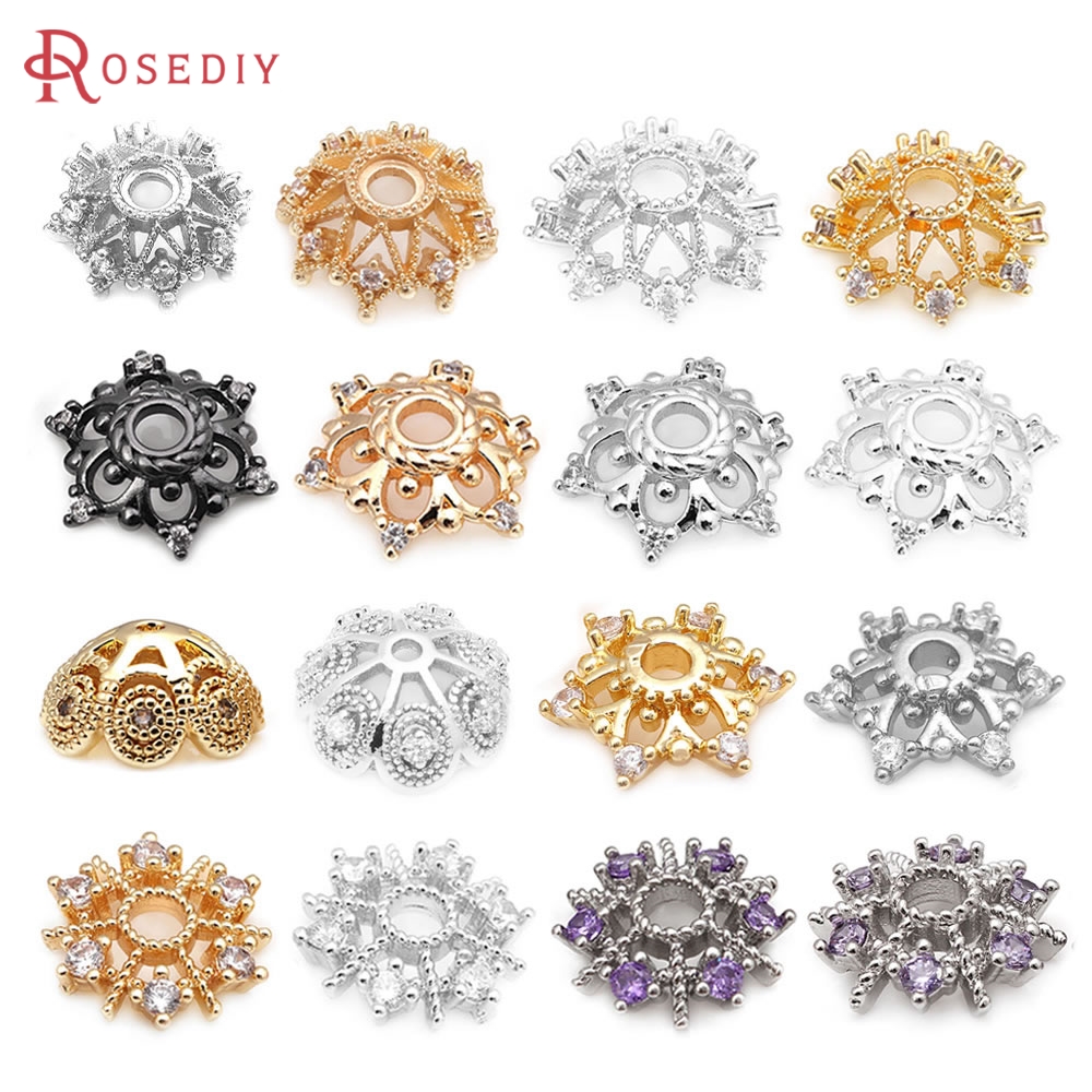 Body Jewelry High Quality - 18-каратное золото, латунь и циркон, цветочные