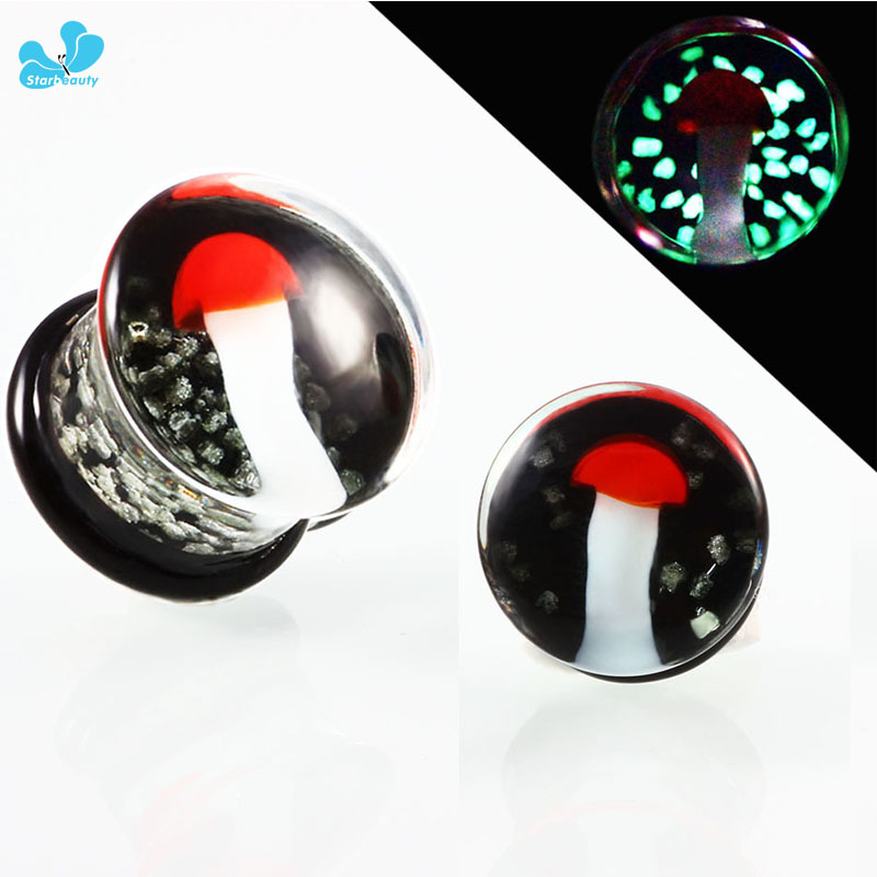 Body Jewelry Brands - Новый бренд, 1 пара, светящиеся грибы,