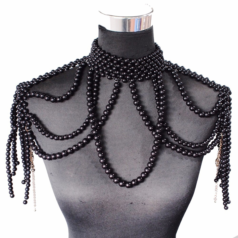 Body Jewelry Brands - Модные свадебные туфли Украшенные жемчугом; Плечо