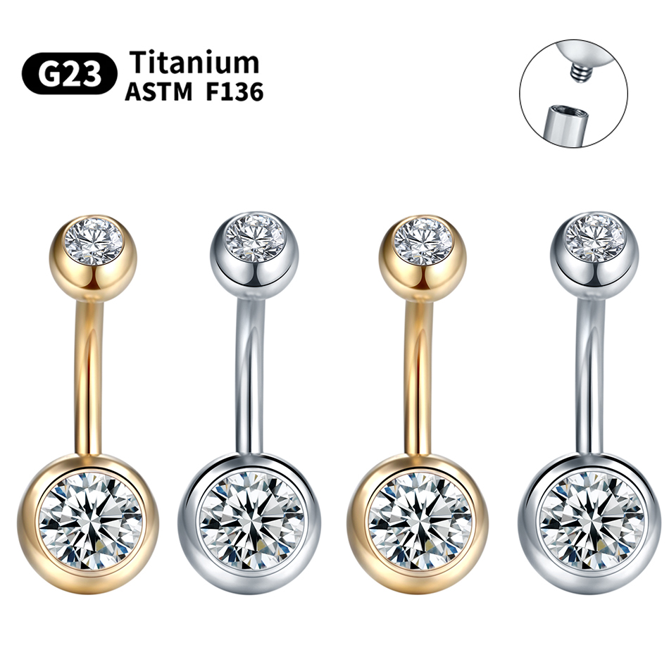 Belly Bar Titanium - 1 шт. G23 титан 14 г