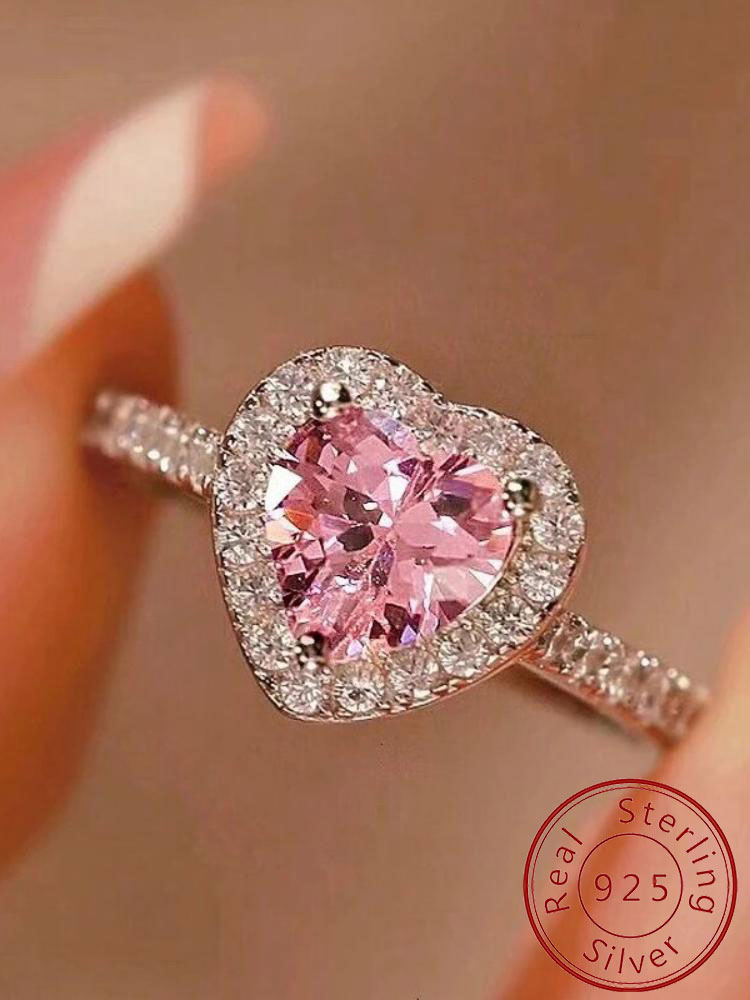 Body Jewelry High Quality - Великолепное романтическое кольцо с сердечком из