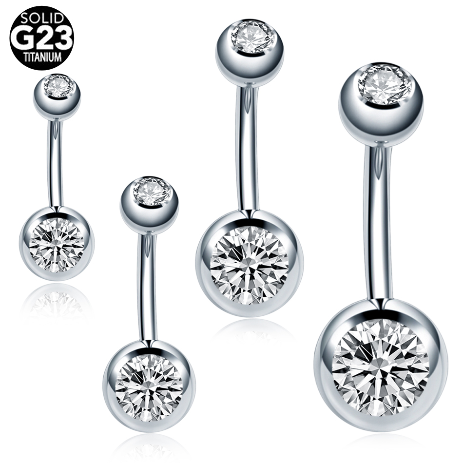 Belly Bar Titanium - 10 шт./лот 14 г титановый пирсинг
