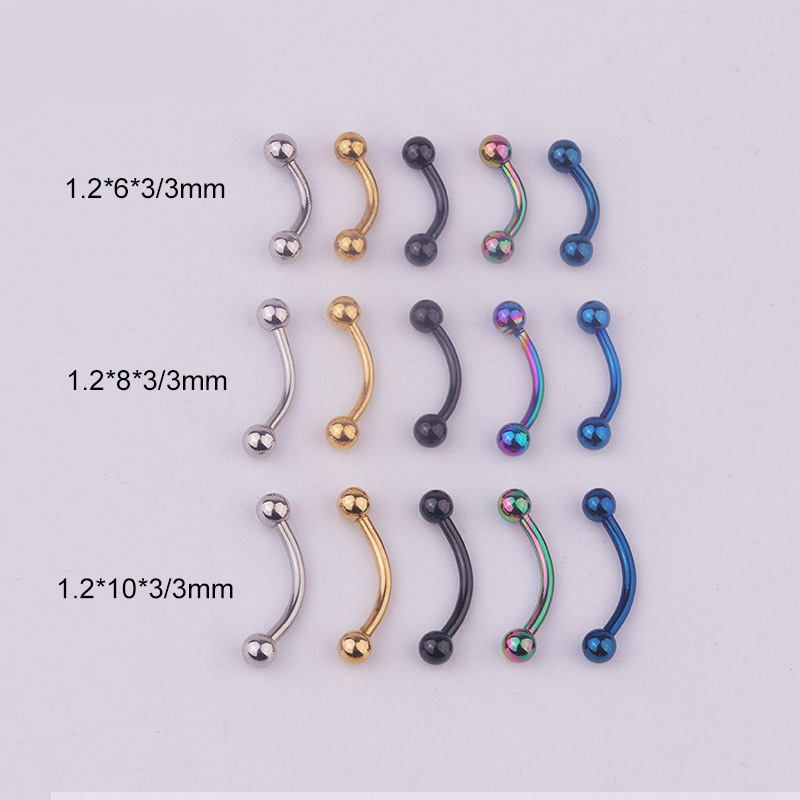 5 шт./лот, 16G, изогнутая штан – обзор и цена Body Jewelry Lot