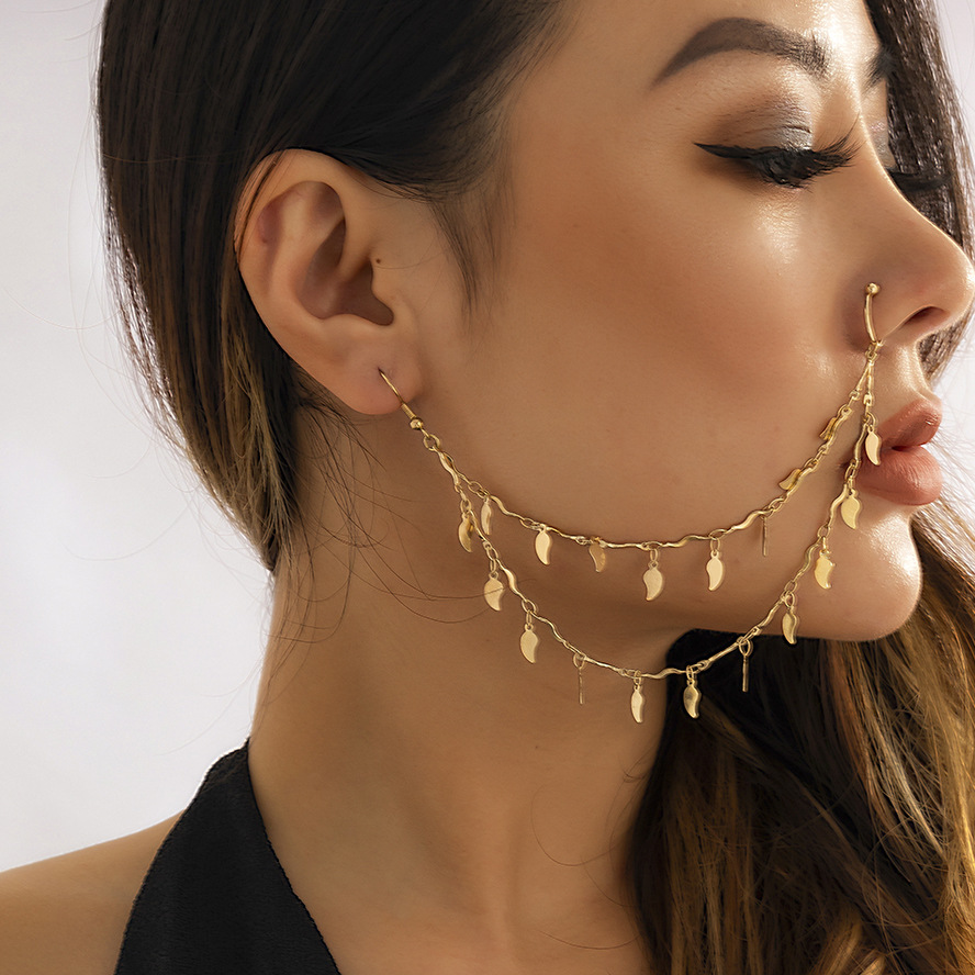 Индийские серьги золотого цвет – обзор и цена Body Jewelry Indian
