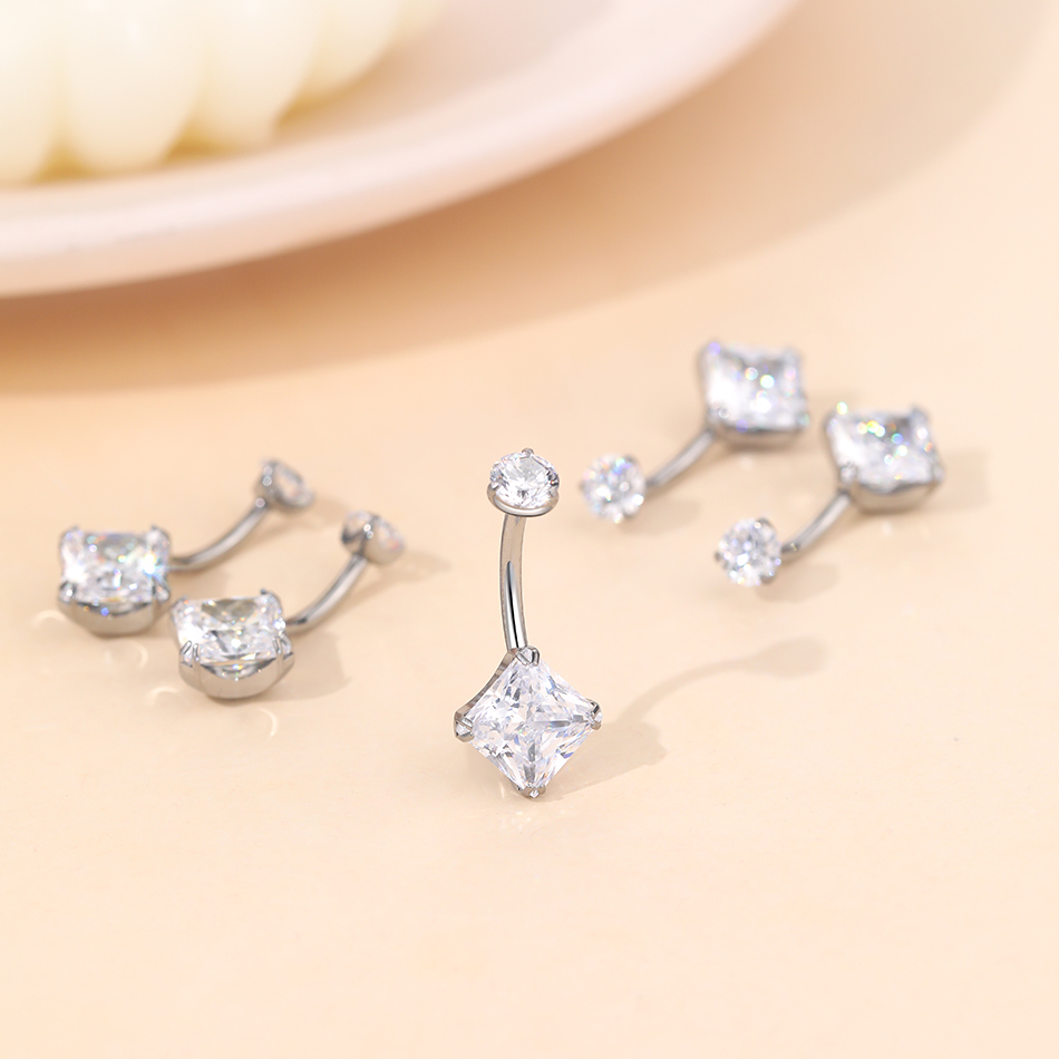 1 шт., титановое циркониевое к – обзор и цена Belly Bar Titanium