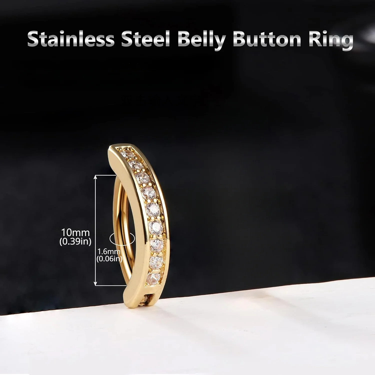Bobisty 1 шт., кольцо для пупк – обзор и цена Belly Bar Titanium