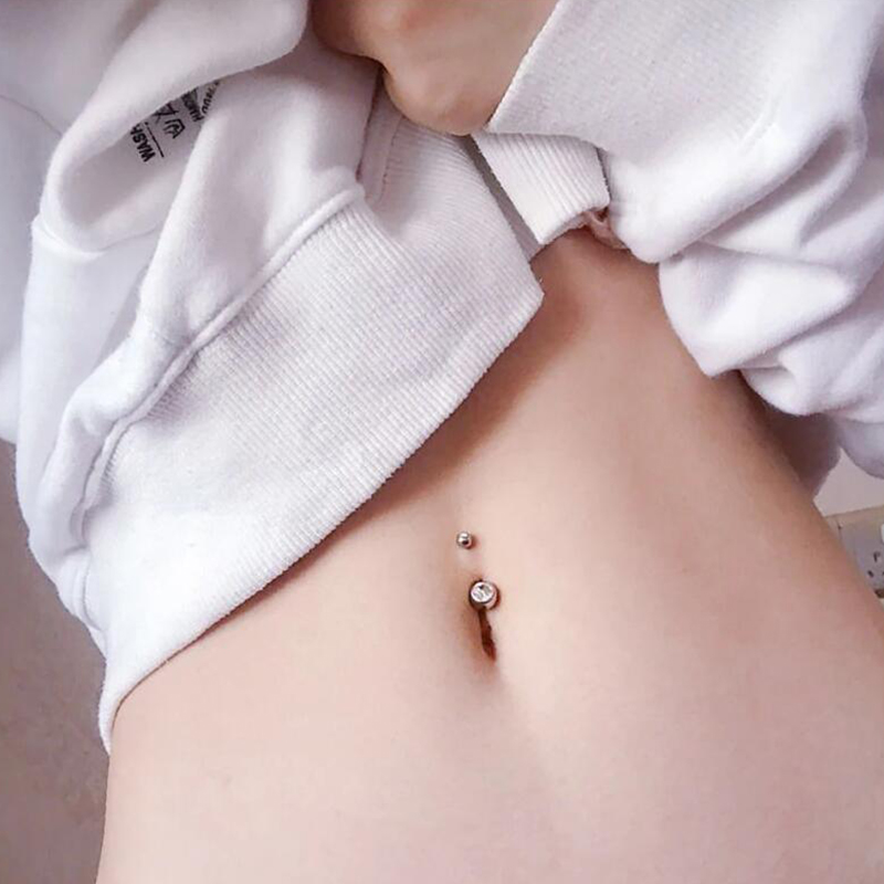 1 шт. G23 титан 14 г золотого  – обзор и цена Belly Bar Titanium