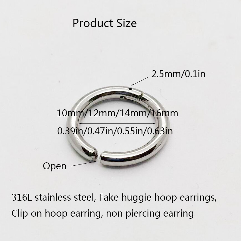 Серьги-кольца Huggie поддельны – обзор и цена Body Jewelry Tunnels