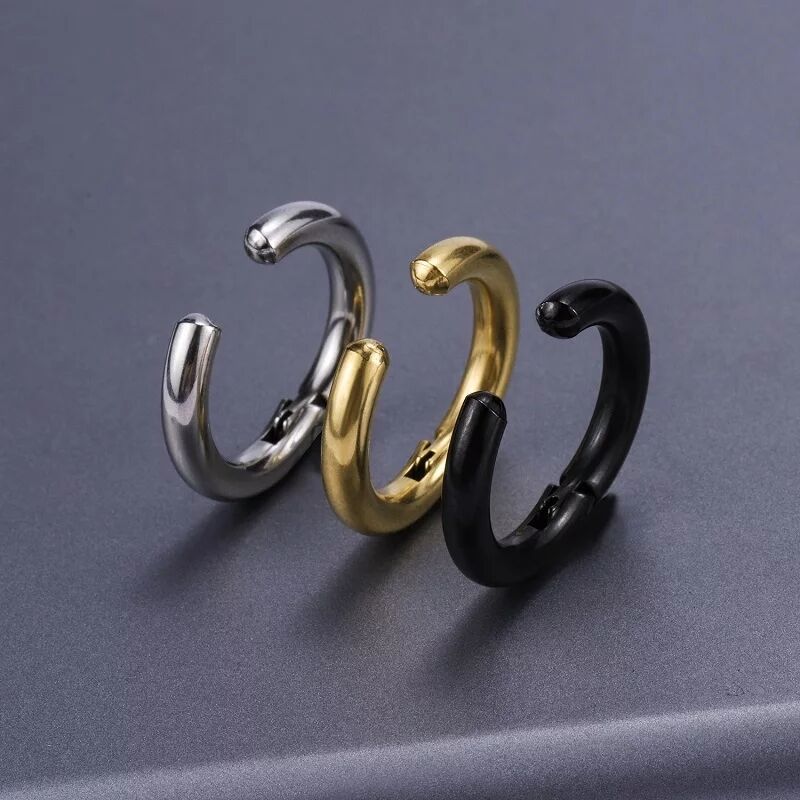 Серьги-кольца Huggie поддельны – обзор и цена Body Jewelry Tunnels