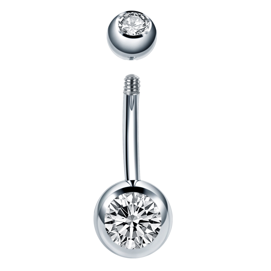 10 шт./лот G23 титановые серьг – обзор и цена Belly Bar Titanium