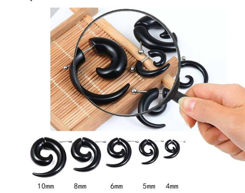 Черные этнические Спиральные с – обзор и цена Body Jewelry Tunnels