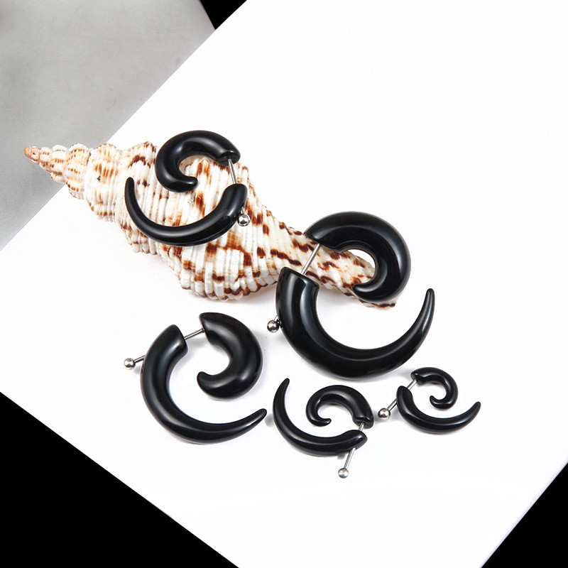 Черные этнические Спиральные с – обзор и цена Body Jewelry Tunnels