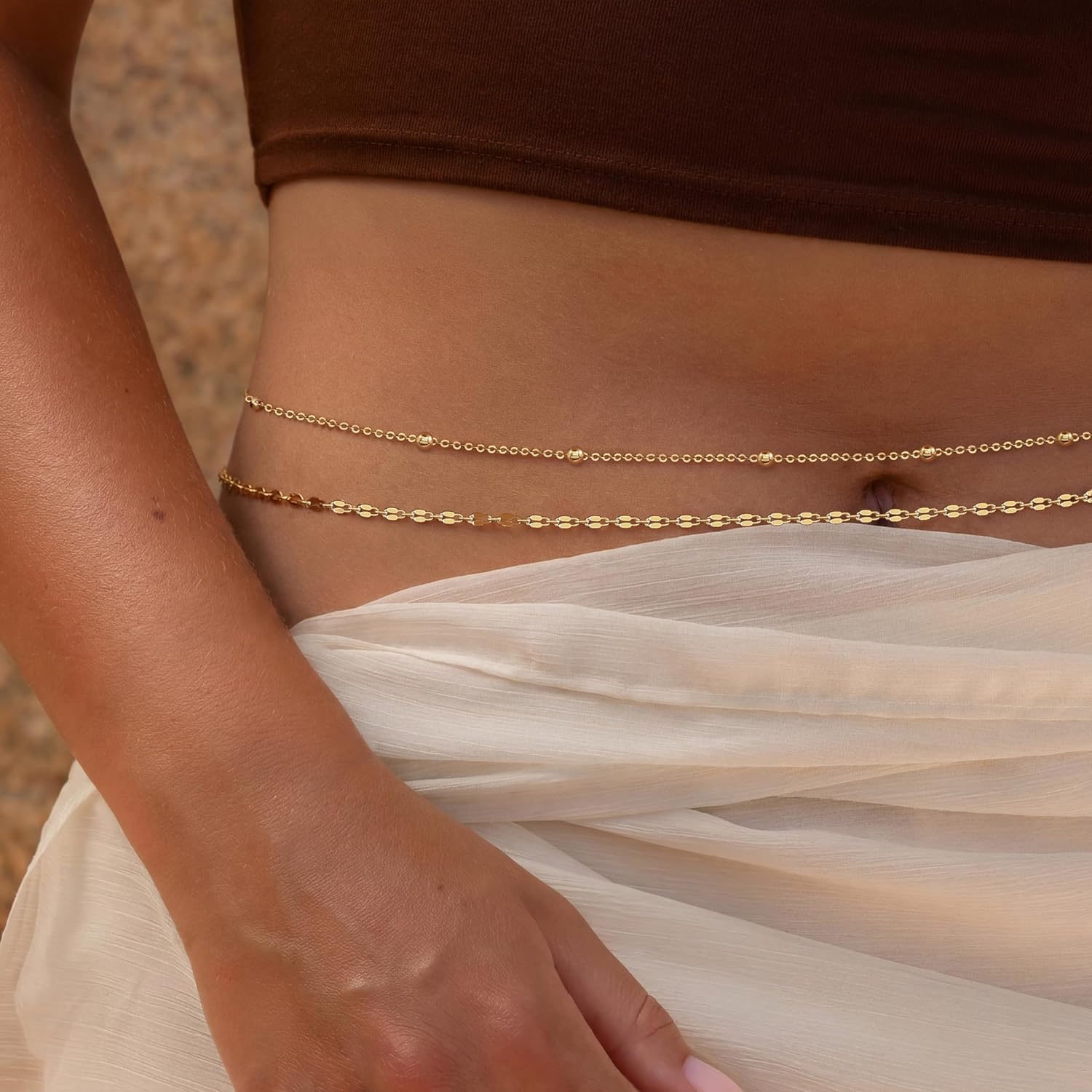 Позолоченная цепочка на талию  – обзор и цена Body Jewels